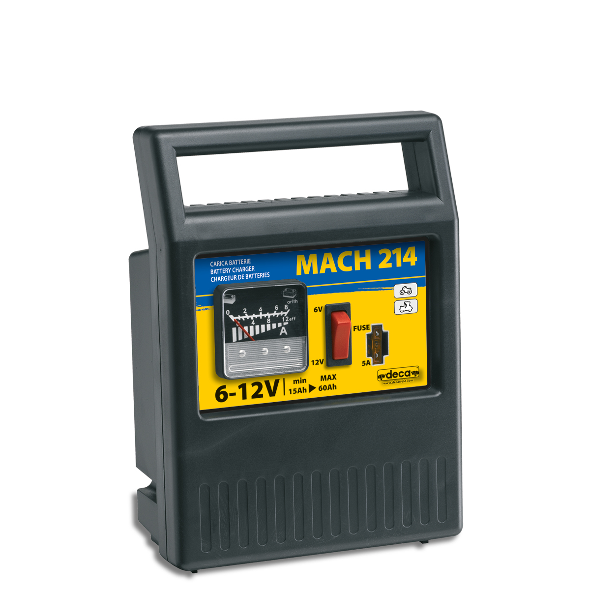 DECA MACH 214 Acculader 4 Amp 6/12 Volt