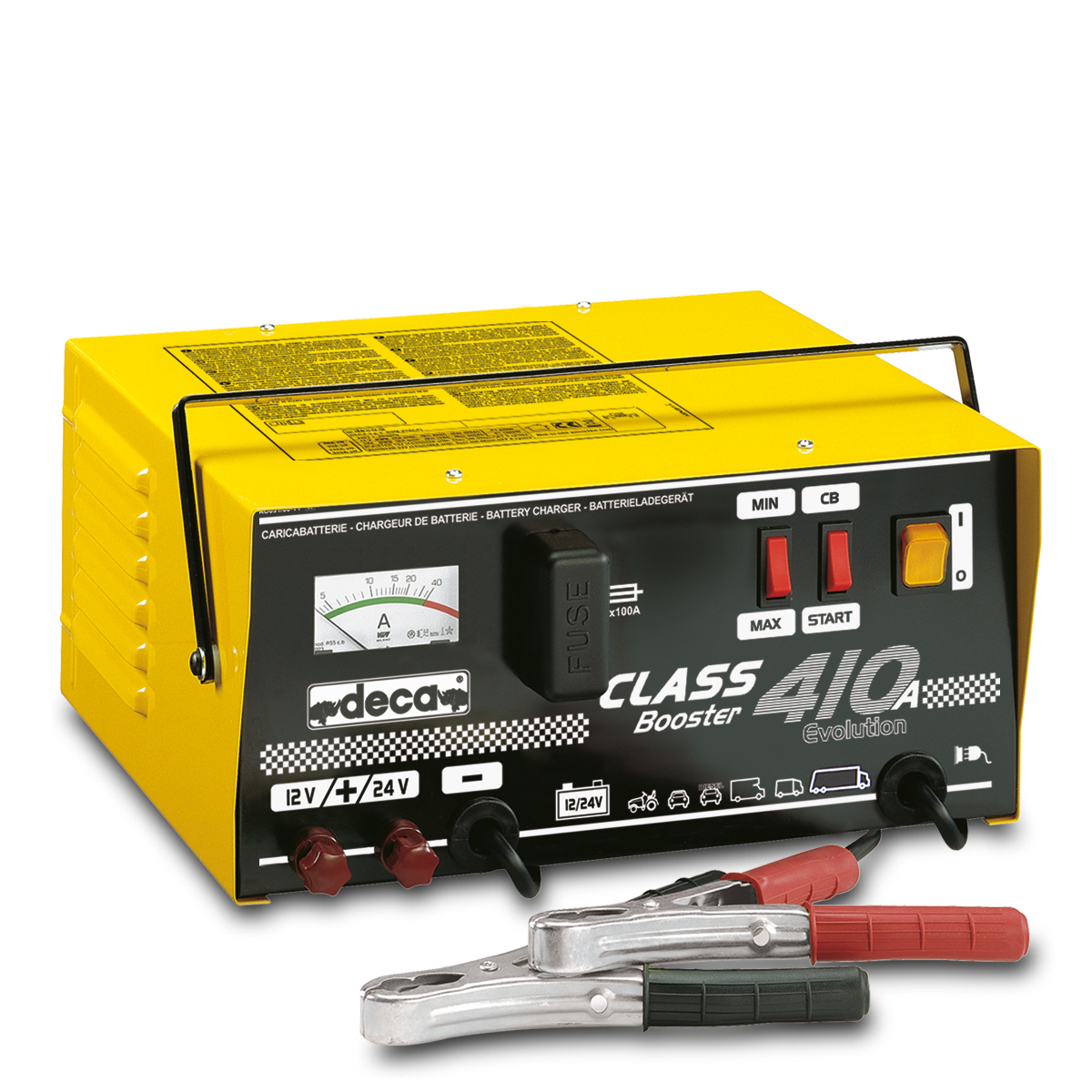 DECA CLASS 410A Acculader met startfunctie 12-24V