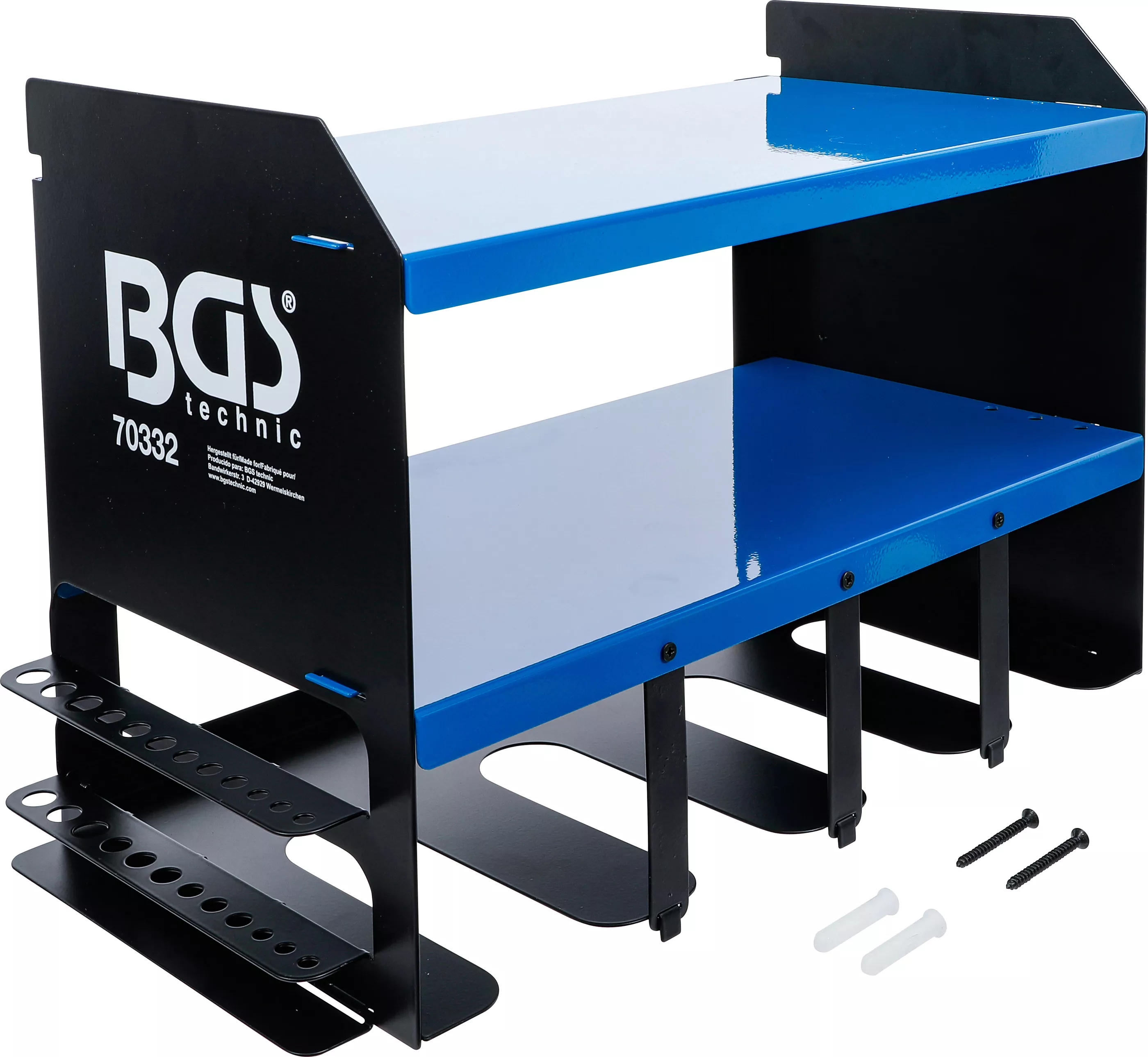 BGS wand-gereedschapsrek voor draadloos gereedschap een optimale oplossing voor accu-gereedschappen en -laders