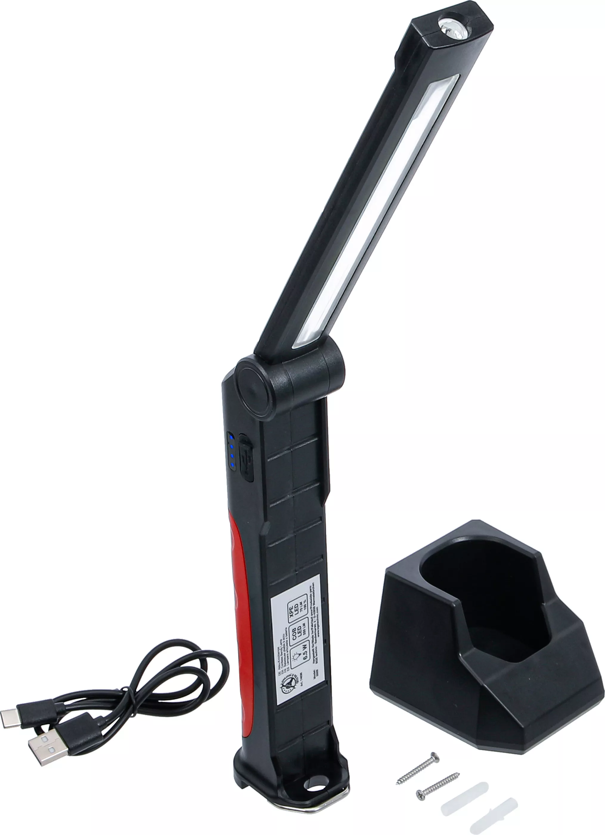 BGS Accu kniklamp COB LED  550 lumen met oplaadstation