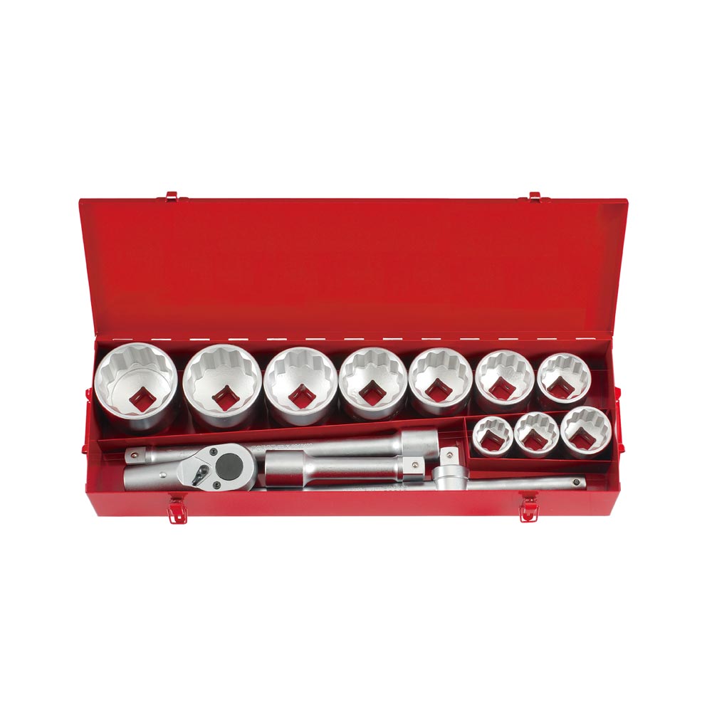 FORCE 1'' Doppenset 12-kant 14-delig