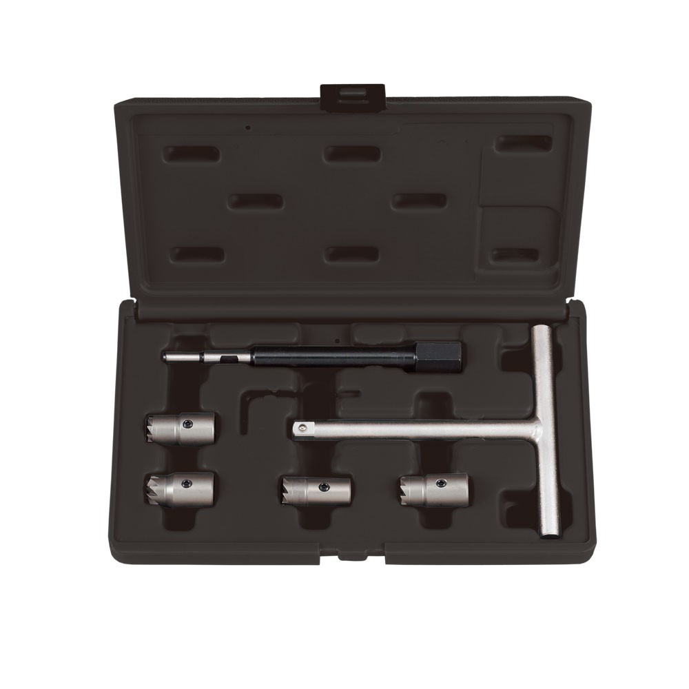 thumbnail: 17-Delig Diesel Injectoren Afdichtvlakken Frees Set - Complete Injector Seat Tool Kit