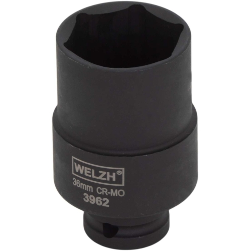WELZH 1/2" Aandrijfas dopsleutel 36mm dunwandig