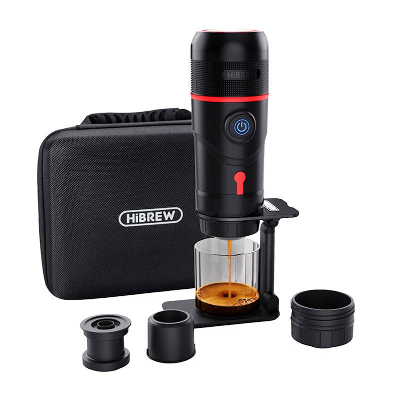 HiBREW Draagbaar 3-in-1 koffiezetapparaat met opbergkoffer H4-premium 80W