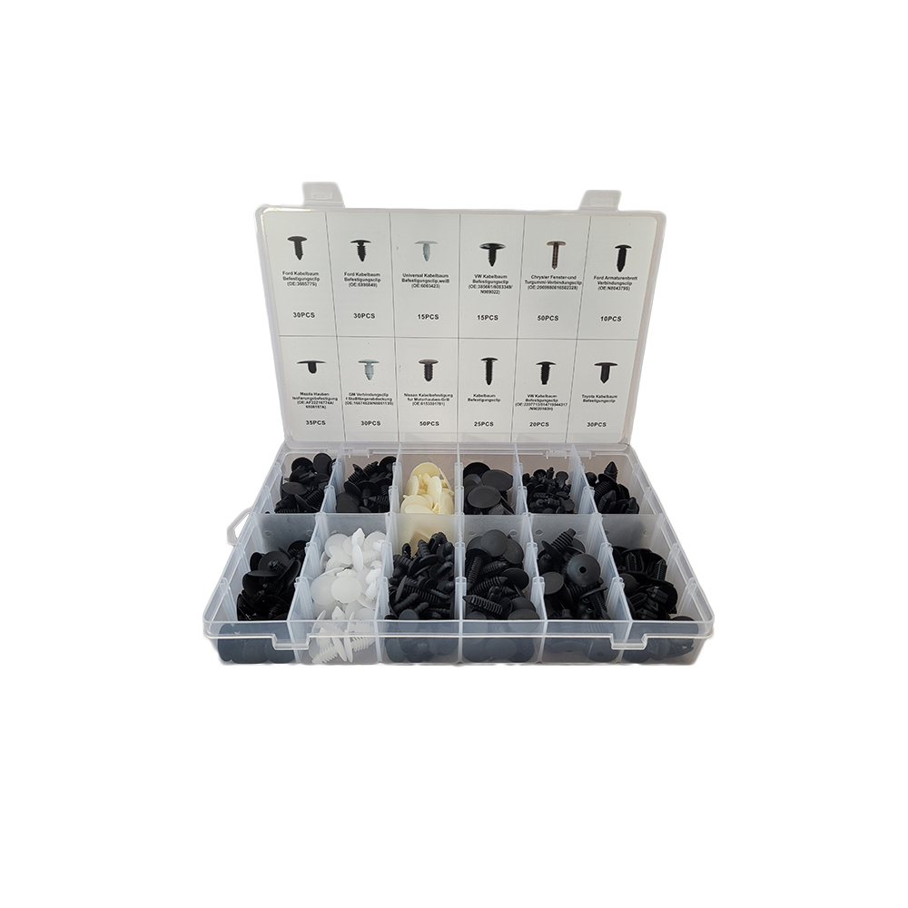 WEBER TOOLS Assortiment bekleding bevestiging clips (340 st)