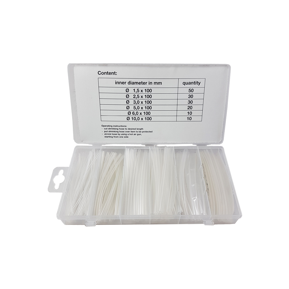 WEBER TOOLS Assortiment krimpkous transparant (150 st)