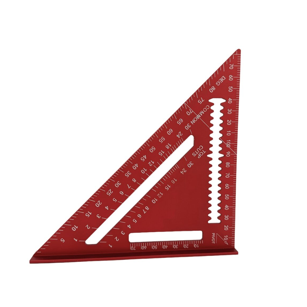 WORK PLUS Aluminium winkelhaak meetdriehoek 175 mm