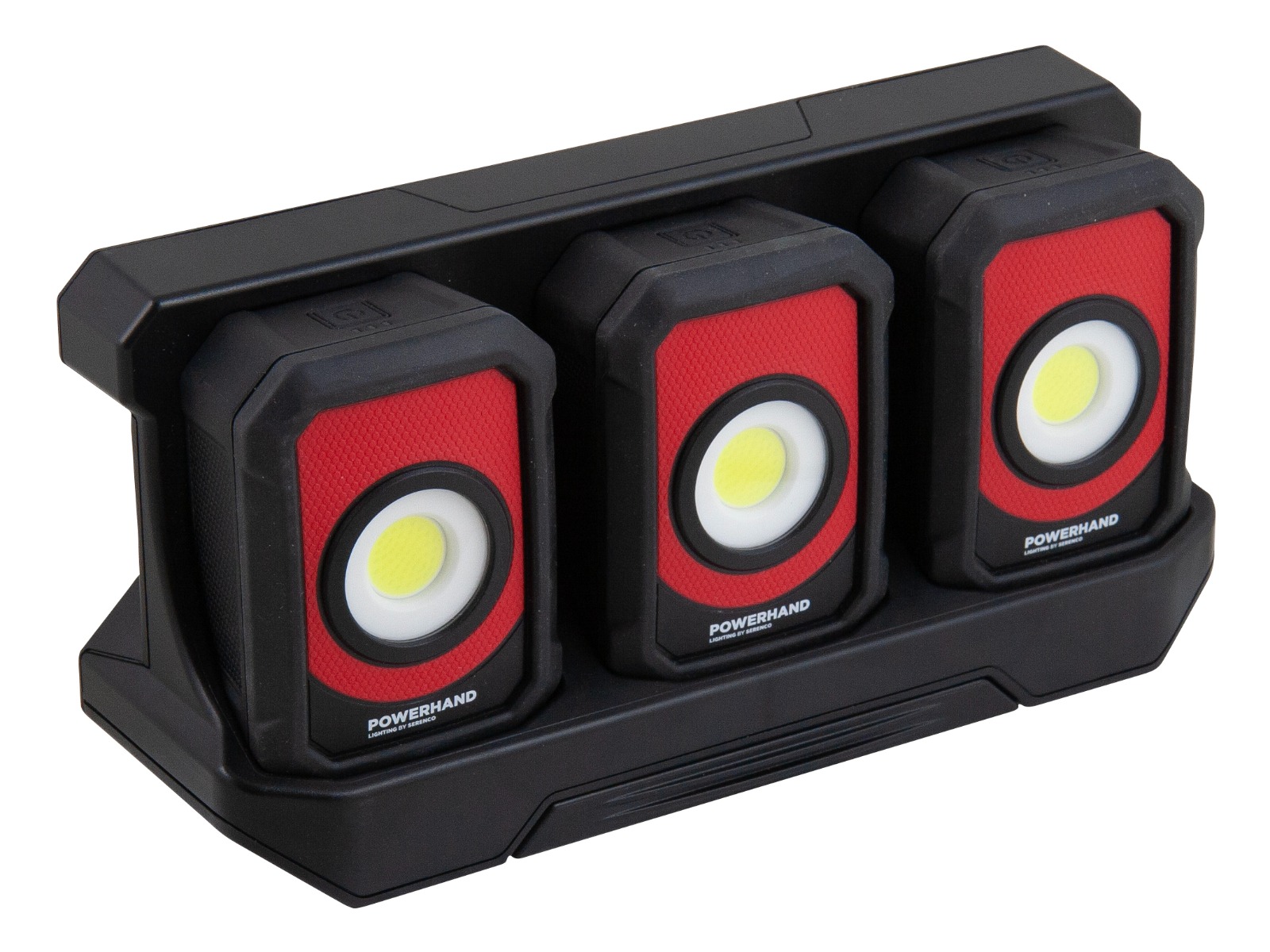 POWERHAND Werklampstation met 3 oplaadbare werklampen