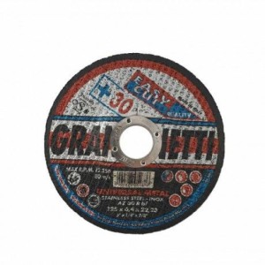 GRANDINETTI Afbraamschijf 125 x 6.4 x 22 mm staal/inox