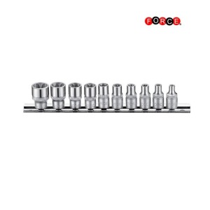 FORCE 1/4" E-doppen set Torx E4 t/m E16 |