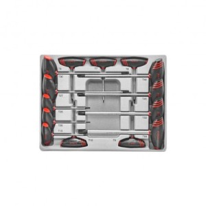 FORCE Tooltray T-greep resistorx sleutel set T6H t/m T55H