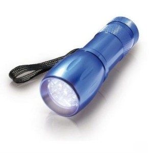 ERBA Zaklamp 9 LED klein van aluminium lichtgewicht