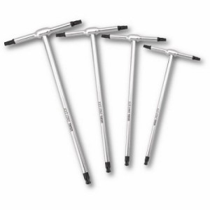 USAG Set van 4 T-Stiftsleutels met kogelkop voor Torx schroeven - 280 TSTX/SE4