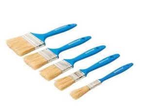 SILVERLINE wegwerp schilderskwasten set 5-delig