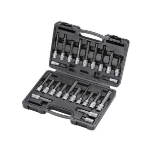 FORCE 1/2" Speciale doppen Inbus / Torx / Resistorx / Ribe / Spline 26-delig