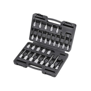 FORCE 1/2" Doppen set Veeltand 28-delig