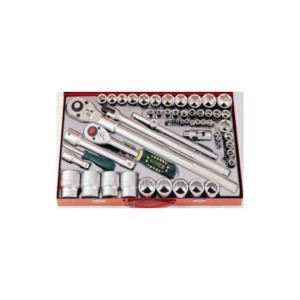FORCE Combinatieset met doppen 1/4'' & 3/4'' & 1/2'' 65-delig