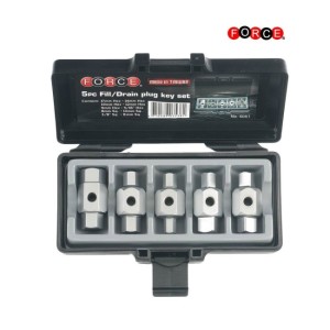 FORCE Olie carterplug dopsleutel set