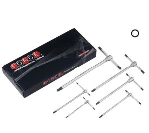 FORCE Verstelbare t-greep stiftsleutel schroevendraaier set 3 t/m 10 mm