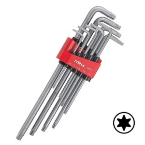 FORCE Haakse Torx sleutelset XL 9-delig
