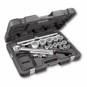 USAG 3/4" Doppendoos 18-delig met zeskant dopsleutels - 605 3/4 EB