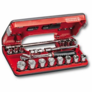 USAG 3/8" Doppendoos 6-kant doppen 18-delig - 609 3/8 EB