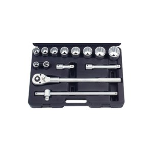 FORCE 3/4" Doppen set met ratel 22 t/m 50 mm (12-kant)