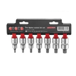 FORCE 1/2" Doppen set m t/m M14 (spline)