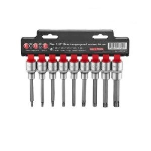 FORCE 1/2" Resistorx doppen set T20H t/m T60H