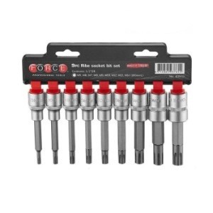 FORCE 1/2" Doppen set M5 t/m M14 (ribe)