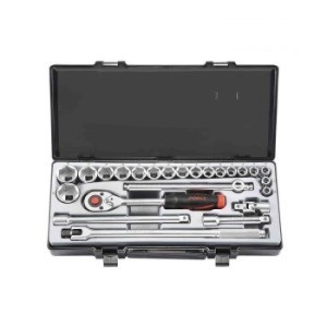 FORCE 1/2" Doppen set 6-kant met toebehoren (10 t/m 32 mm)