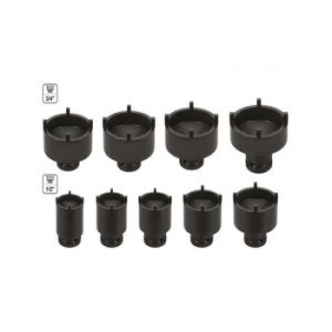 FORCE 1/2" en 3/8" Kroonmoer dopsleutel set (KM)