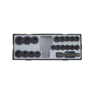 FORCE 1/2" Tooltray Krachtdoppen 10 t/m 32 mm (6-kant)