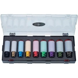 FORCE 1/2" Krachtdoppen set voor velgen 14 t/m (6-kant)