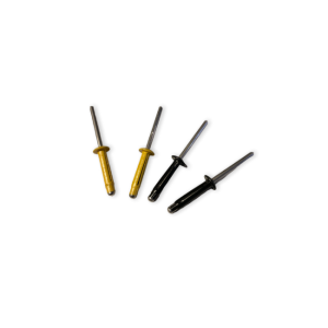 LB Tools Popnagels kentekenplaat | Kentekenplaatnagels set | geel en zwart aluminium (4 st)