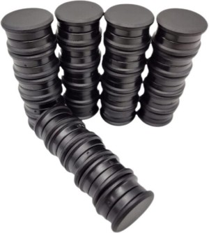 LB Tools 50 stuks sterke whiteboard magneten zwart set van 24mm doorsnee memo magneet