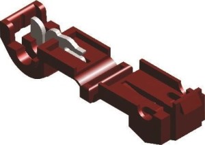 Nylon klik-in connector rood 951 (5 ST)