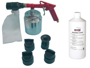 RODAC Zandstraalpistool + straalzand 700 gr RA188+ 4 Nozzles