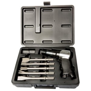 RODAC Hakhamer in kunststof koffer + 5 beitels voor metaalbewerking