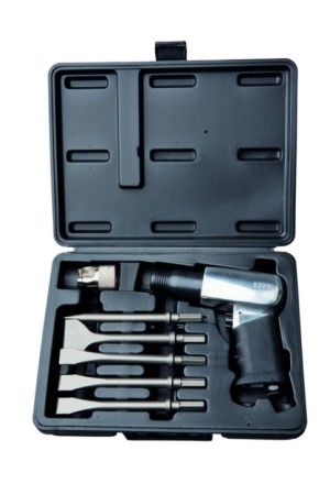 RODAC Hakhamer in kunststof koffer + 5 beitels voor de bouw