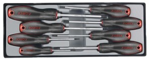FORCE Tooltray schroevendraaierset Torx 8 delig