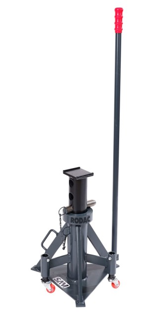 RODAC Verrijdbare assteun 15 ton hoog met duwstang