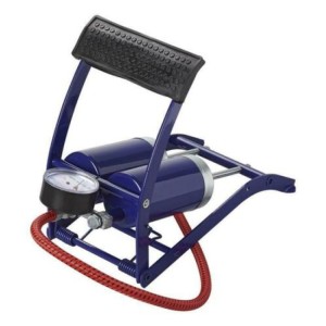 Voetpomp 2-cilinders met manometer