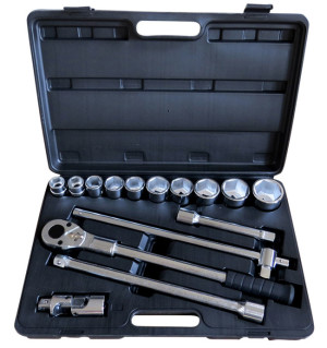 WEBER TOOLS 3/4" Doppenset | 6 kant | 22 t/m 50 mm | 15 delig