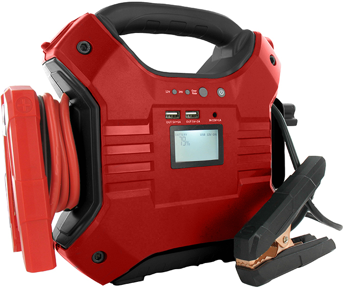 SAM Multifunctionele lithium startbooster / Jumpstarter 1200A