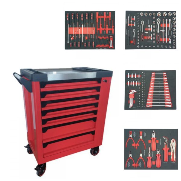 Wt Weber Tools Delige Gevulde Deluxe Gereedschapswagen