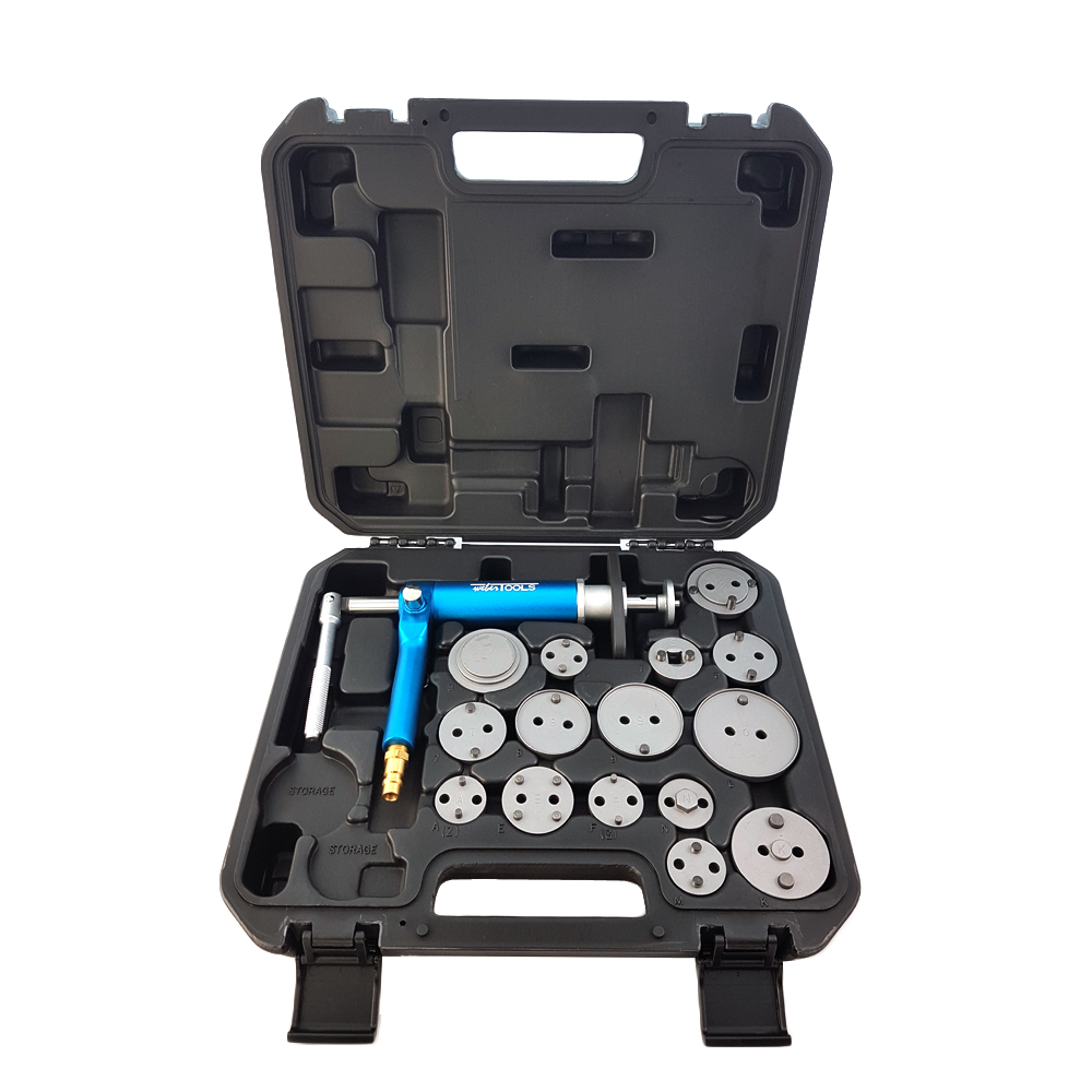 WEBER TOOLS  Pneumatische remterugdraai set 16-delig