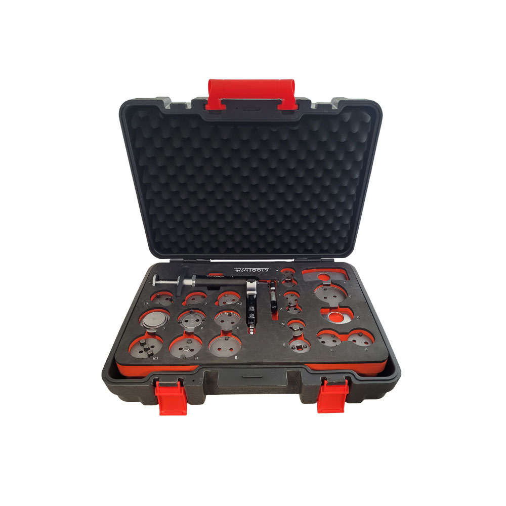 WEBER TOOLS Pneumatische remzuiger terugstel set 21-delig