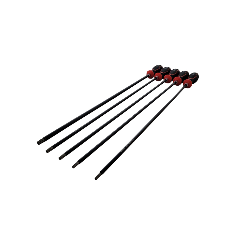 WEBER TOOLS Torx Schroevendraaier set (Extra Lang) T-20 t/m T40